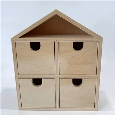 خانه چوبی - چهار شکل - کابینت کشو