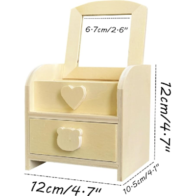 جعبه سازمان دهنده جواهرات چوبی