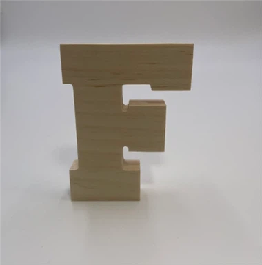 حرف چوبی F
