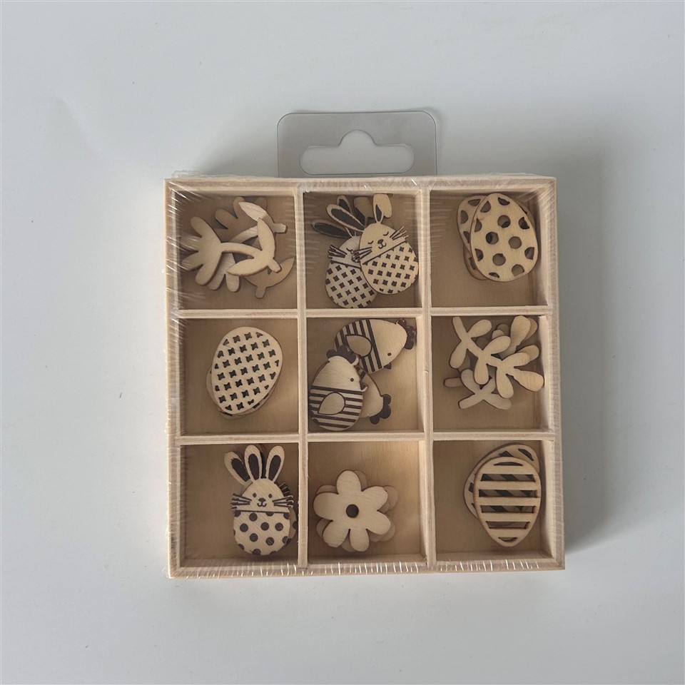 قطعات حیوانات چوبی